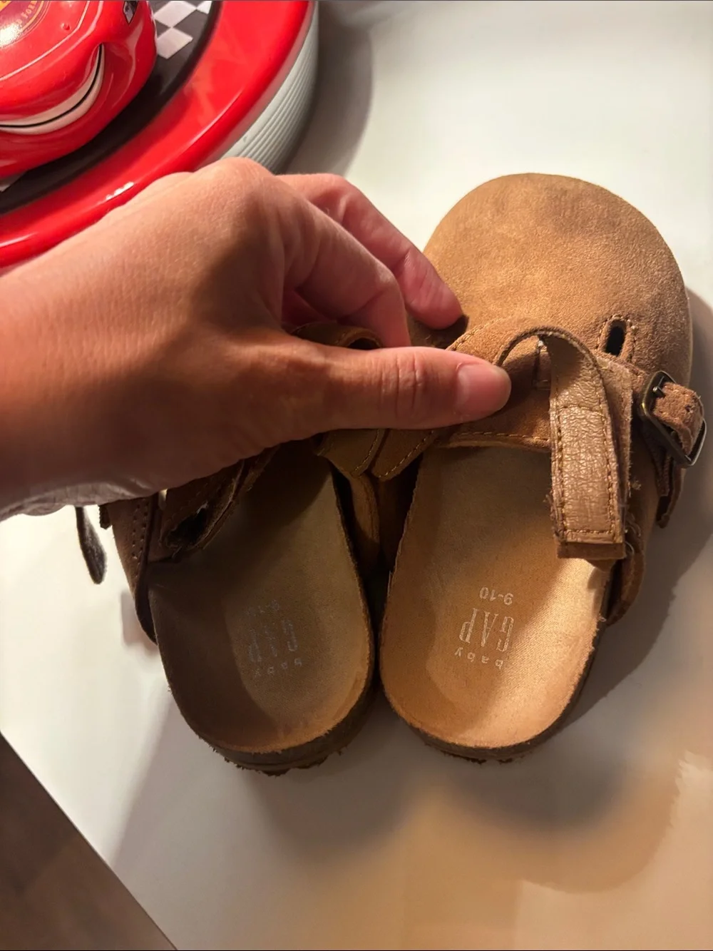 GAP Toddler Brown Suede clogs/birkenstocks/slides